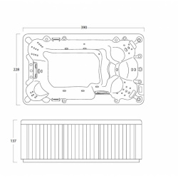 Бассейн с противотоком для тренировок Treesse Antibes